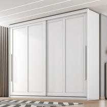 Guarda Roupa Casal Atraente 100% MDF 2 Portas de Correr 6 Gavetas Branco/Absoluto Guarda Roupa Casal Atraente 100% MDF 2 Portas de Correr 6 Gavetas Branco/Absoluto