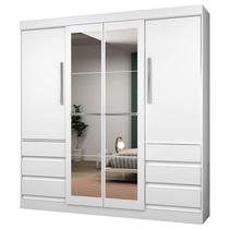 Guarda Roupa Casal Atraente 1577 Branco - Araplac