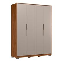 Guarda Roupa Casal Attore D43010KPE 4 Portas Nogueira Nude Prime TX com Pés Demóbile - Demartêz Guarda Roupa Casal Attore D43010KPE 4 Portas Nogueira Nude Prime TX com Pés Demóbile - Demartêz