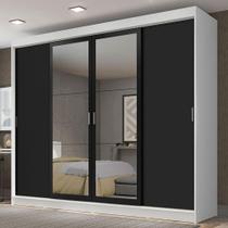 Guarda-roupa Casal Austin 4 Portas 3 Gavetas Branco Guarda-roupa Casal Austin 4 Portas 3 Gavetas Branco