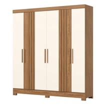 Guarda Roupa Casal B367 Nature Off White Henn - Briz Móveis