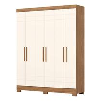 Guarda Roupa Casal B369 Nature Off White Henn - Briz Móveis Guarda Roupa Casal B369 Nature Off White Henn - Briz Móveis