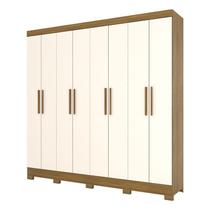 Guarda Roupa Casal B51 Nature Off White Briz Móveis