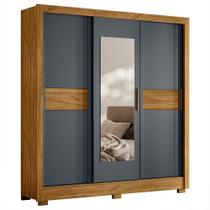Guarda Roupa Casal Bahamas 3 Portas Deslizantes com Espelho - Moval