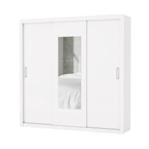 Guarda Roupa Casal Bahia Com Espelho 3 Portas de Correr Carioca Moveis