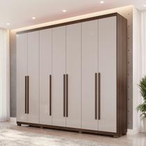 Guarda-Roupa Casal Bahrein 7 Portas 6 Gavetas Imbuia/Off White - Pnr Móveis