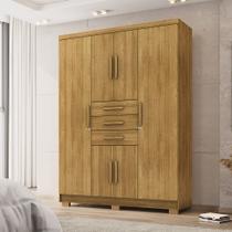 Guarda Roupa Casal Belga 6 Portas de Bater 3 Gavetas com Cabideiros Nature G98 - Gran Belo Guarda Roupa Casal Belga 6 Portas de Bater 3 Gavetas com Cabideiros Nature G98 - Gran Belo