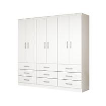 Guarda-Roupa Casal Bergamo 6 Portas 9 Gavetas