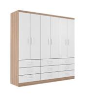 Guarda-Roupa Casal Bergamo 6 Portas 9 Gavetas