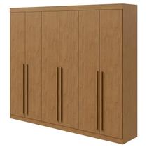 Guarda Roupa Casal Bertha 6 Portas Amêndoa Clean - Lopas Guarda Roupa Casal Bertha 6 Portas Amêndoa Clean - Lopas