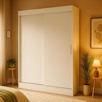 Guarda-Roupa Casal Boreal 2 Portas Branco - Mobly