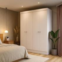 Guarda-Roupa Casal Boreal 4 Portas Branco