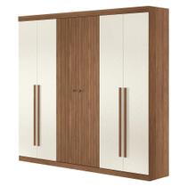 Guarda Roupa Casal Buriti Ripado 6 Portas - Santos Andirá Guarda Roupa Casal Buriti Ripado 6 Portas - Santos Andirá