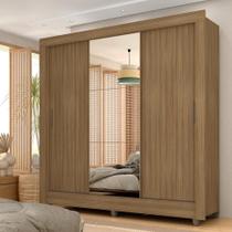 Guarda Roupa Casal C/espelho 3 Pts 1 Gav Alice Boreal - Moveis Arapongas - A Móveis Arapongas