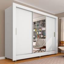 Guarda Roupa Casal C/espelho 3 Pts 1 Gav Alice Branco - Móveis Arapongas Guarda Roupa Casal C/espelho 3 Pts 1 Gav Alice Branco - Móveis Arapongas