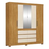 Guarda Roupa Casal Cádis 4 Portas com Espelho - Demóbile Guarda Roupa Casal Cádis 4 Portas com Espelho - Demóbile