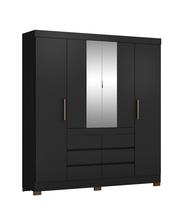 Guarda Roupa Casal Cádis Preto Prime TX Amêndola Demóbile Guarda Roupa Casal Cádis Preto Prime TX Amêndola Demóbile