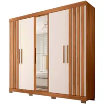Guarda-Roupa Casal Caemmun Sophia 5 Portas e Espelho Guarda-Roupa Casal Caemmun Sophia 5 Portas e Espelho