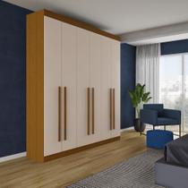 Guarda-Roupa Casal Camaçari 6 PT Imbuia e Off White