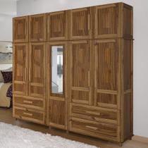 Guarda-Roupa Casal Campo Grande 10 Portas 4 Gavetas com Espelho Ypê - Rodmoveis