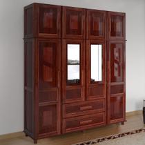 Guarda-Roupa Casal Campo Grande 8 Portas 2 Gavetas com Espelho Mel - Rodmoveis