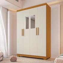 Guarda-Roupa Casal Canadá Com Espelho 4 Portas 100% MDF Linhamobília