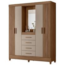 Guarda Roupa Casal Capela 4p 165 Cm Atenas Carvalho Fendi Moval Guarda Roupa Casal Capela 4p 165 Cm Atenas Carvalho Fendi Moval