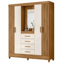 Guarda Roupa Casal Capela 4P 165 cm Atenas Moval