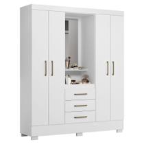 Guarda Roupa Casal Capela 4P 3G 164 cm Paris ARMoveis Guarda Roupa Casal Capela 4P 3G 164 cm Paris ARMoveis