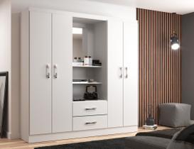 Guarda Roupa Casal Capelinha 4 Portas 2 Gavetas 150cm