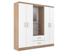 Guarda Roupa Casal Capelinha com 4 Portas 2 Gavetas