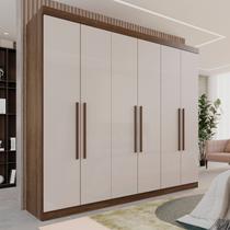Guarda-Roupa Casal Casal 6 Portas 3 Gavetas Roma Espresso Móveis