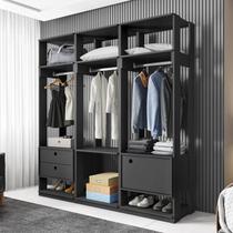 Guarda Roupa Casal Closet Modulado com 3 Cabideiros 1 Porta 2 Gavetas Titan