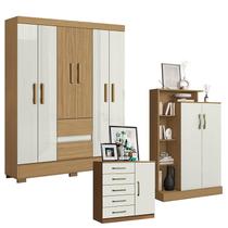 Guarda Roupa Casal Coimbra 2005138 com Cômoda Sapateira Milão 2014145 e Armário Multiuso Florença 2000199 Atacama Off White - Aramóveis Guarda Roupa Casal Coimbra 2005138 com Cômoda Sapateira Milão 2014145 e Armário Multiuso Florença 2000199 Atacama Off White - Aramóveis