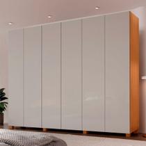 Guarda Roupa Casal Coliseu 100 Mdf Moderna Mobília Naturalle/off White Guarda Roupa Casal Coliseu 100 Mdf Moderna Mobília Naturalle/off White