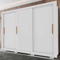 Guarda Roupa Casal Com 3 Portas 2 Gavetas 8 Pés Armo Branco Guarda Roupa Casal Com 3 Portas 2 Gavetas 8 Pés Armo Branco