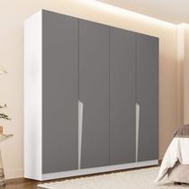 Guarda Roupa Casal com 4 Portas e 4 Gavetas 240824 Linha Porto Politorno Móveis Guarda Roupa Casal com 4 Portas e 4 Gavetas 240824 Linha Porto Politorno Móveis