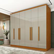 Guarda-roupa Casal com 6 Portas e 4 Gavetas 239cm Multimóveis CR35501 Guarda-roupa Casal com 6 Portas e 4 Gavetas 239cm Multimóveis CR35501