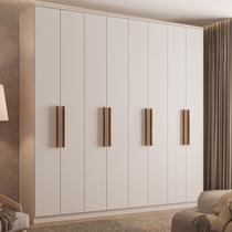 Guarda Roupa Casal com 8 portas e 4 gavetas Austin Carraro Branco Guarda Roupa Casal com 8 portas e 4 gavetas Austin Carraro Branco