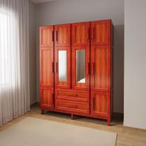 Guarda-roupa Casal com Espelho 10 Portas 2 Gavetas Maceió