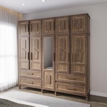 Guarda-Roupa Casal com Espelho 10 Portas Rio Branco