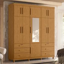 Guarda-roupa Casal com Espelho 11 Portas 6 Gavetas Triton Plus