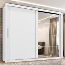 Guarda Roupa Casal com Espelho 2 Portas 6 Gavetas Imperador Plus Zanzini