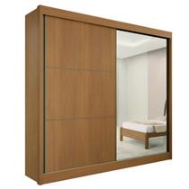 Guarda Roupa Casal com Espelho 2 Portas 6 Gavetas - Titanium-Cinamomo - Móveis D'Doro Guarda Roupa Casal com Espelho 2 Portas 6 Gavetas - Titanium-Cinamomo - Móveis D'Doro