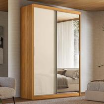 Guarda-Roupa Casal com Espelho 2 Portas de Correr e 3 Gavetas 100% MDF London Prime Ii - Demóbile Guarda-Roupa Casal com Espelho 2 Portas de Correr e 3 Gavetas 100% MDF London Prime Ii - Demóbile