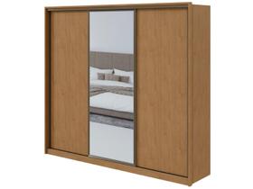 Guarda-roupa Casal com Espelho 3 Portas 6 Gavetas Caemmun Spazio