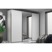 Guarda Roupa Casal com Espelho 3 Portas 6 Gavetas Veneto Branco Guarda Roupa Casal com Espelho 3 Portas 6 Gavetas Veneto Branco
