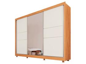 Guarda-roupa Casal com Espelho 3 Portas de Correr 3 Gavetas Europa Maranello 11617.1
