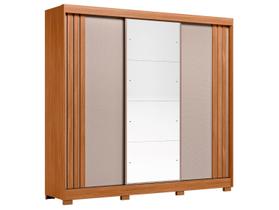 Guarda-roupa Casal com Espelho 3 Portas de Correr 6 Gavetas Demóbile Lille