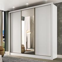 Guarda Roupa Casal com Espelho 3 Portas de Correr Champ Belmax